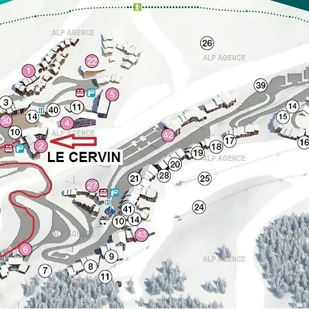 Le Cervin - 2 Pieces 4/5 Pers - Wifi- Le Cervin - 303ce - Plagne Soleil Mae-5164 Ла-Плань